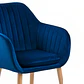 Pack 2 Butaca Diamante velvet estructura de madera- living comedor recepcion - Miniatura 7