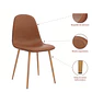 Silla Spoon Eco Cuero Café - Miniatura 5