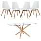 Mesa Warwick Rectangular con Sillas Tulip - Miniatura 4