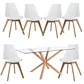 Mesa Warwick Rectangular con Sillas Tulip - Miniatura 9