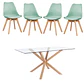 Mesa Warwick Rectangular con Sillas Tulip - Miniatura 6