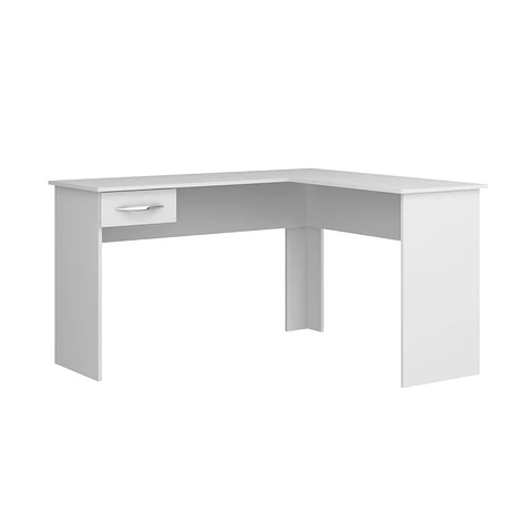 Escritorio Esquinero para Home Office MDF Blanco Slim
