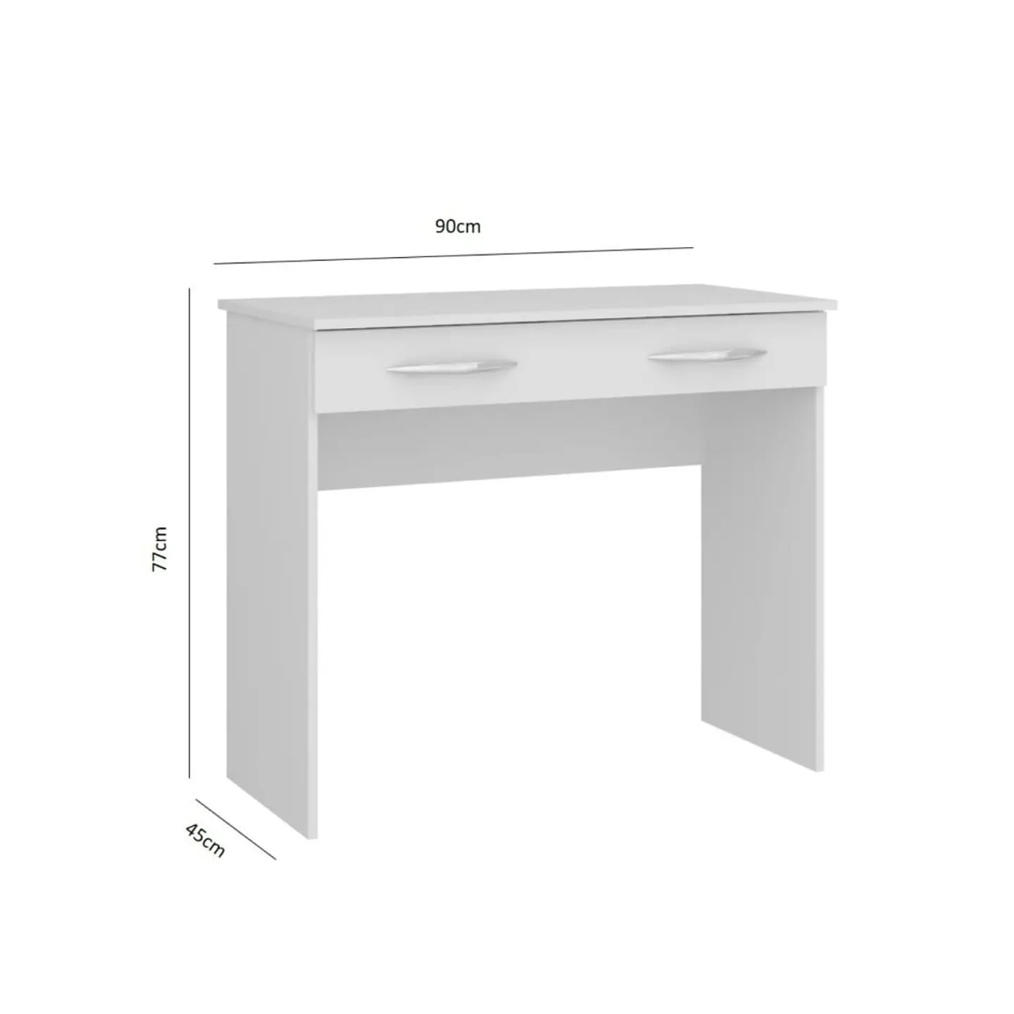 Escritorio Slim 1 Cajón Blanco 3
