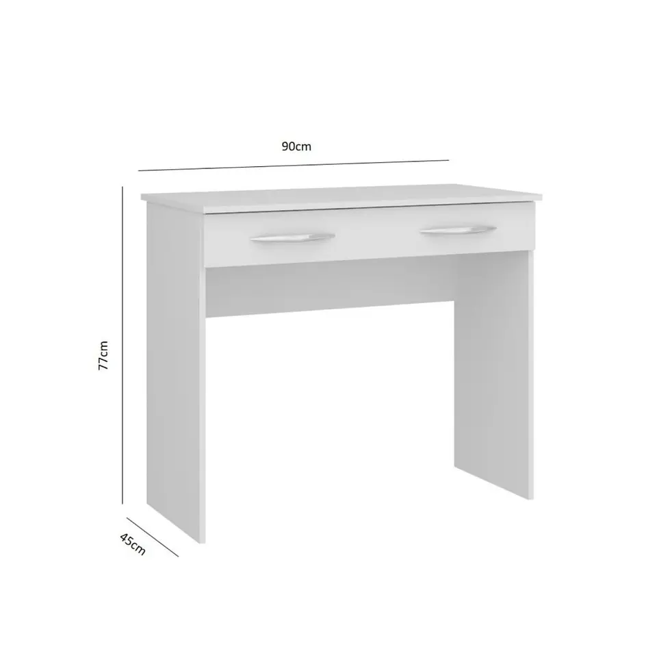 Escritorio Slim 1 Cajón Blanco 3