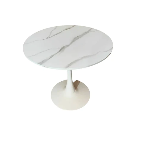 Mesa Redonda Tulip MDF y Base Meta firme- comedor