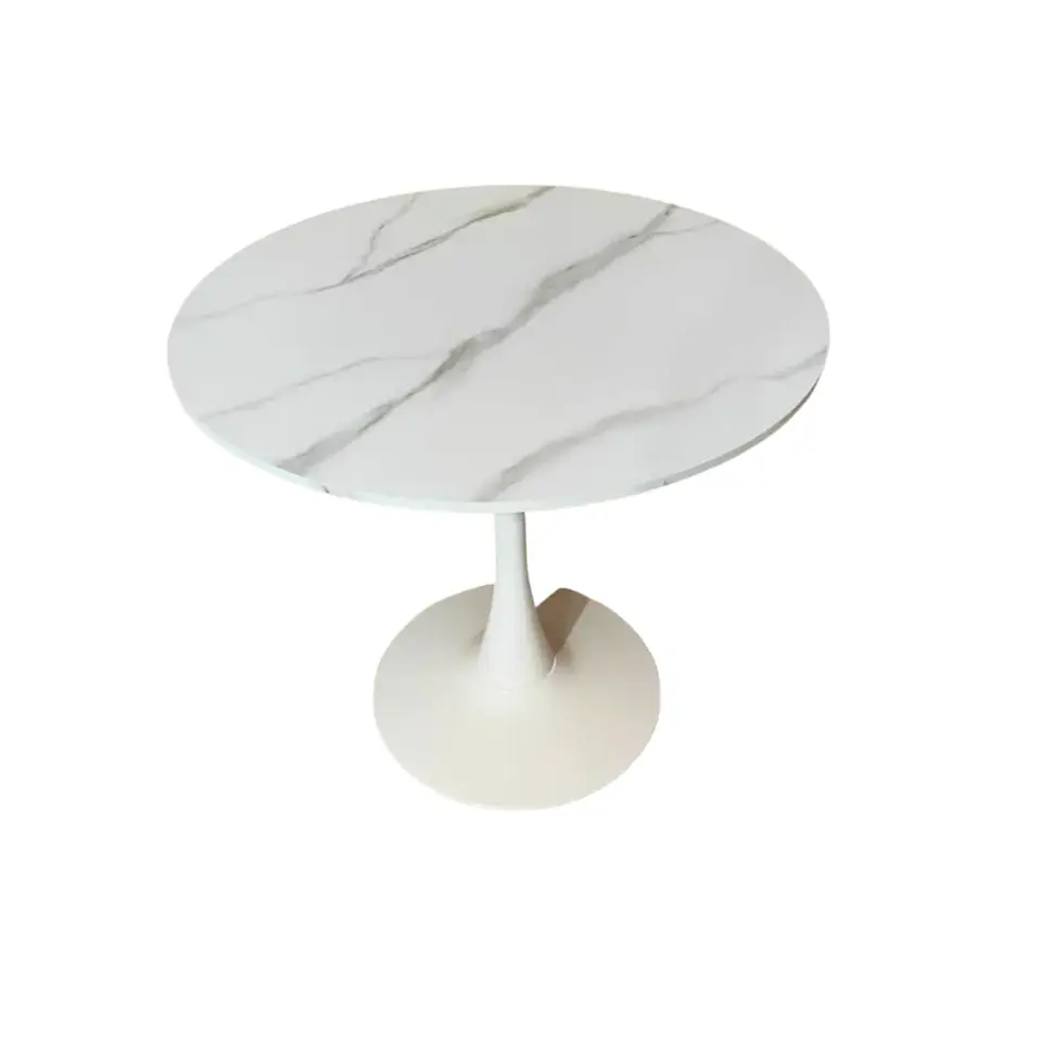 Mesa Redonda Tulip MDF y Base Meta firme- comedor 2