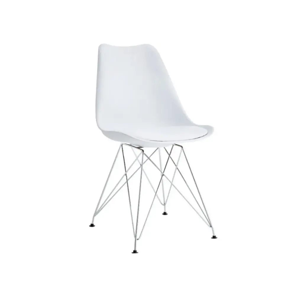 Silla Tulip Eiffel Alta Resistencia y con Cojin- comedor restaurant terraza 2