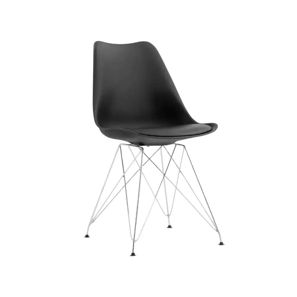 Silla Tulip Eiffel Alta Resistencia y con Cojin- comedor restaurant terraza 4