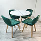 Mesa Tulip Autoadhesivo Mármol Redonda +4 Sillas Mariposa – Comedor - Miniatura 2