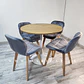 Comedor Redondo Melamina 4 Sillas Tulip – Mesa 80cm - Miniatura 1