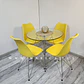 Comedor Redondo Vidrio 4 Sillas Tulip – Mesa 80cm - Miniatura 3