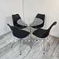 Comedor Redondo Vidrio 4 Sillas Tulip – Mesa 80cm - Miniatura 1