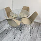 Comedor Redondo Vidrio 4 Sillas Tulip – Mesa 80cm - Miniatura 6