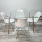 Comedor Rectangular Vidrio 4 Sillas Tulip – Mesa 100cm - Miniatura 7