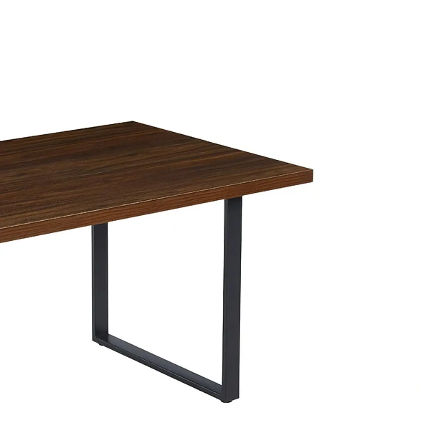 Mesa rectangular Estilo Industrial de MDF con Patas de Metal Negro – de comedor o reunion 4