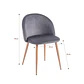 Silla Eames Velvet Negro - Miniatura 4