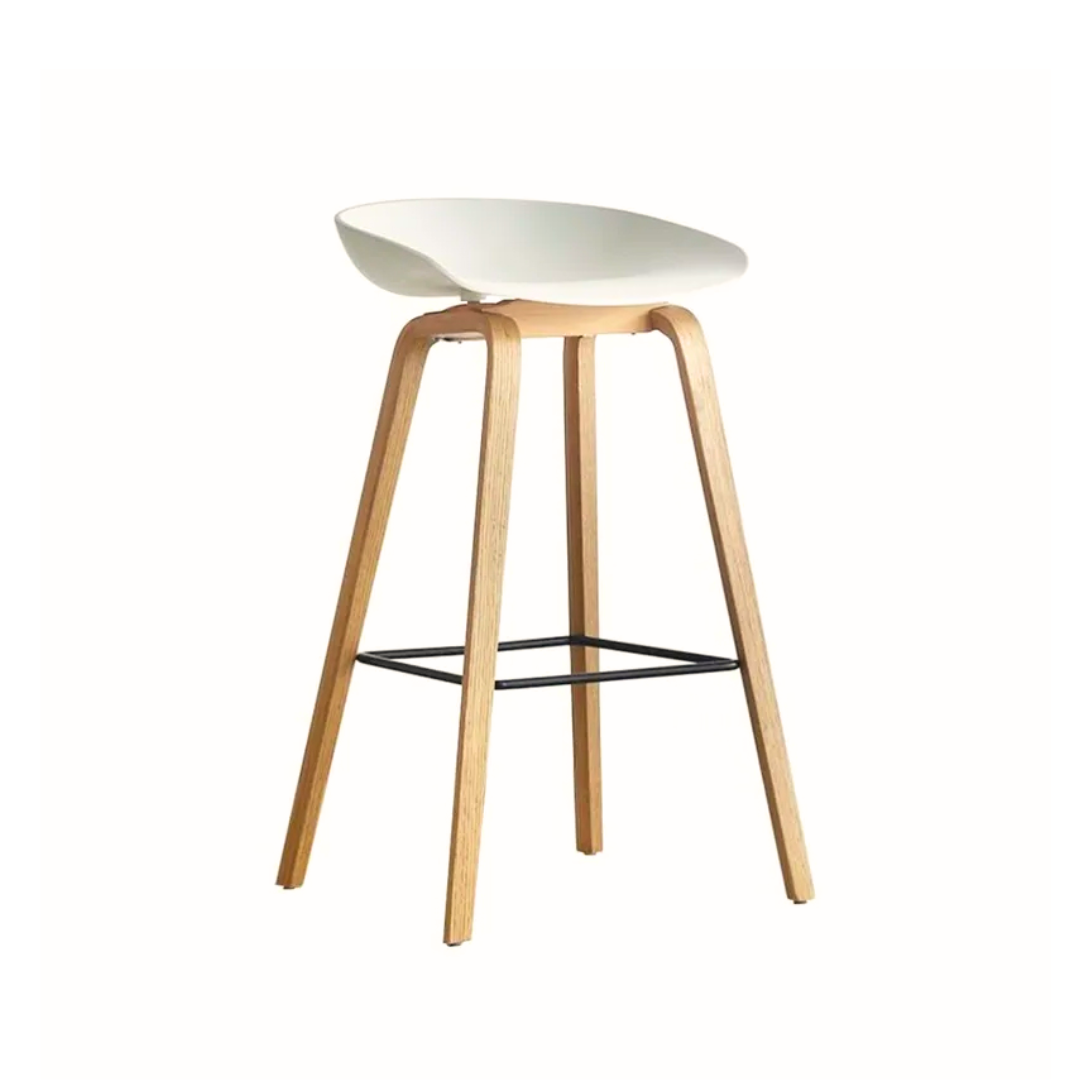 Pj Wood Taburete De Cocina Redondo Clásico De 24 Pulgadas Madera Natural | Cuotas Sin Interés