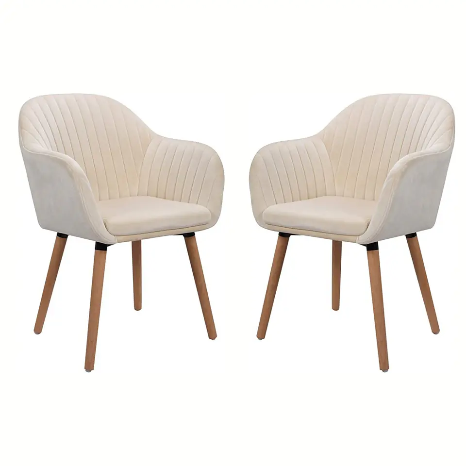 Pack 2 Butaca Diamante velvet estructura de madera- living comedor recepcion 4