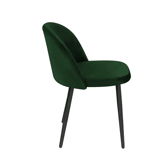 Silla Velvet Verde Botella Lisa