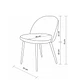 Silla Velvet Azul Eléctrico Lisa  - Miniatura 5