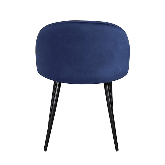 Silla Velvet Azul Eléctrico Lisa 