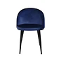 Silla Velvet Azul Eléctrico Lisa  - Miniatura 4