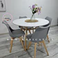 Comedor Redondo Vidrio 4 Sillas Tulip Nordic – Mesa 80cm - Miniatura 3