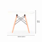 Mesa centro Kids 60cm MDF y Madera Blanca - Miniatura 4