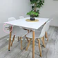 Mesa Rectangular Eames negro + Silla Eames Tulip negro- comedor 120cm - Miniatura 4
