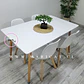 Mesa Rectangular Eames negro + Silla Eames Tulip negro- comedor 120cm - Miniatura 5