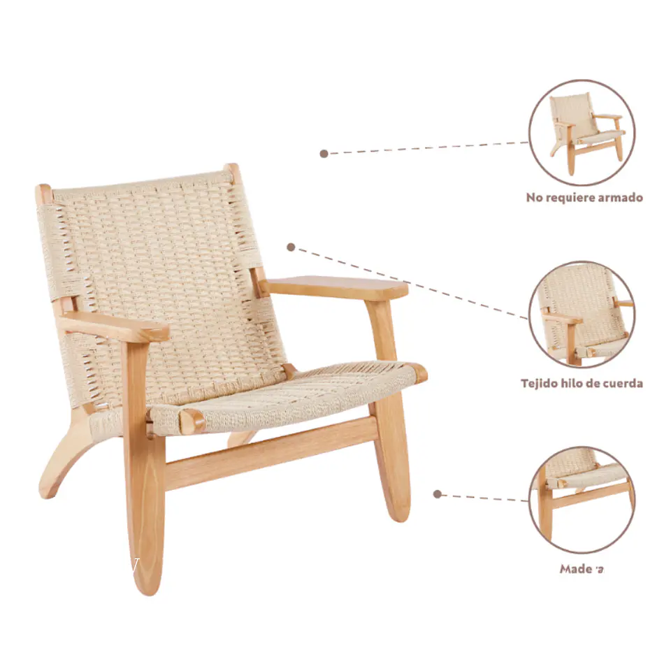 Silla Sitial Madera Negro 3