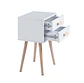 Velador Auxiliar Eames Blanco MDF Dormitorio Living - Miniatura 5