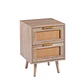 Velador 2 Cajones MDF Mesh – Estilo Moderno - Miniatura 3