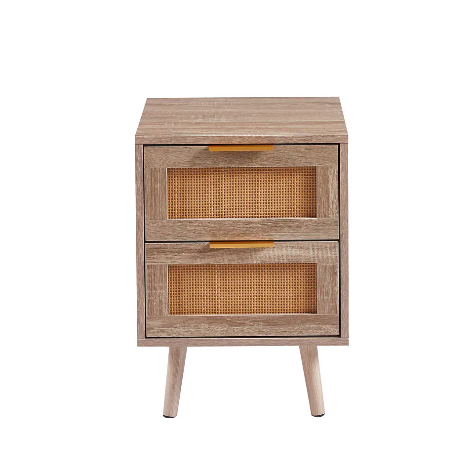 Velador 2 Cajones MDF Mesh – Estilo Moderno 4