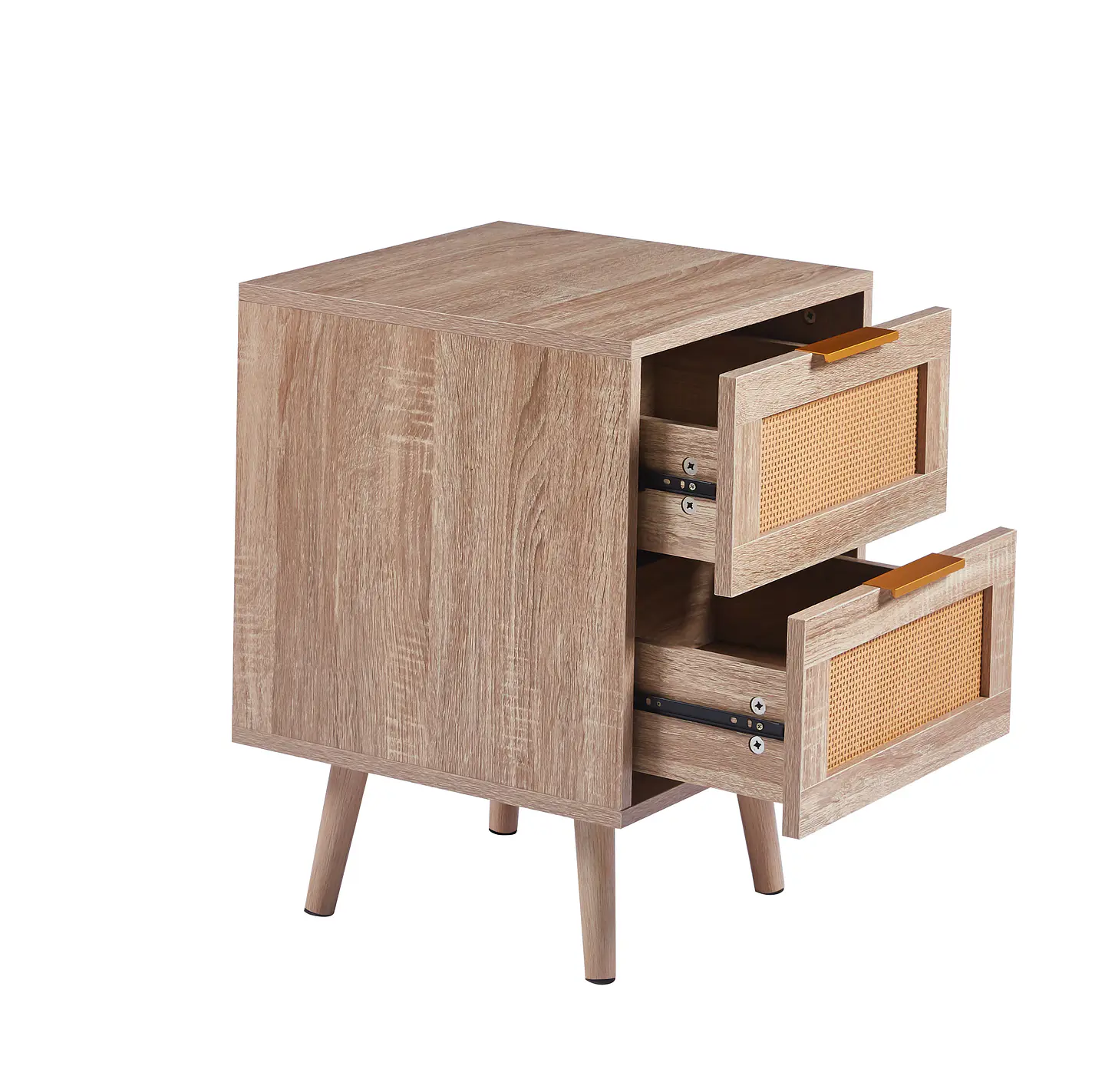 Velador 2 Cajones MDF Mesh – Estilo Moderno 5