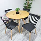 Comedor Redondo Madera 4 Sillas Windsor – Mesa 120cm - Miniatura 2