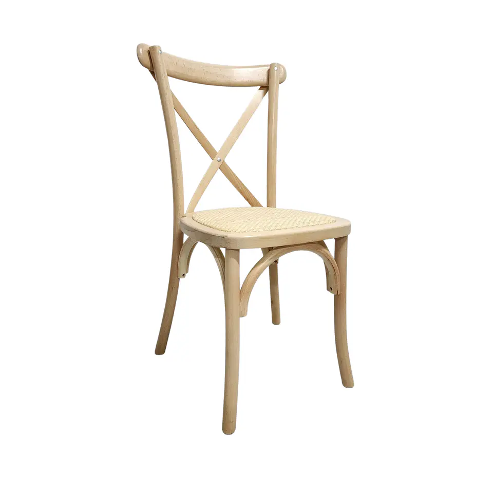Silla Crossback Madera Rattan 4