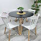 Comedor Redondo Melamina 4 Sillas Windsor – Mesa 120cm - Miniatura 5