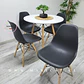 Mesa Eames MDF Redonda Melamina +4 Sillas Eames - Comedor  - Miniatura 5