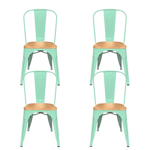 Silla Tolix Madera Negro – Restaurante, Terraza y Eventos