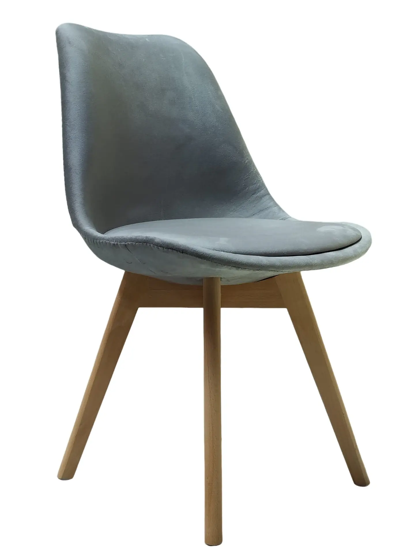 Silla Tulip Felpa Wood 1