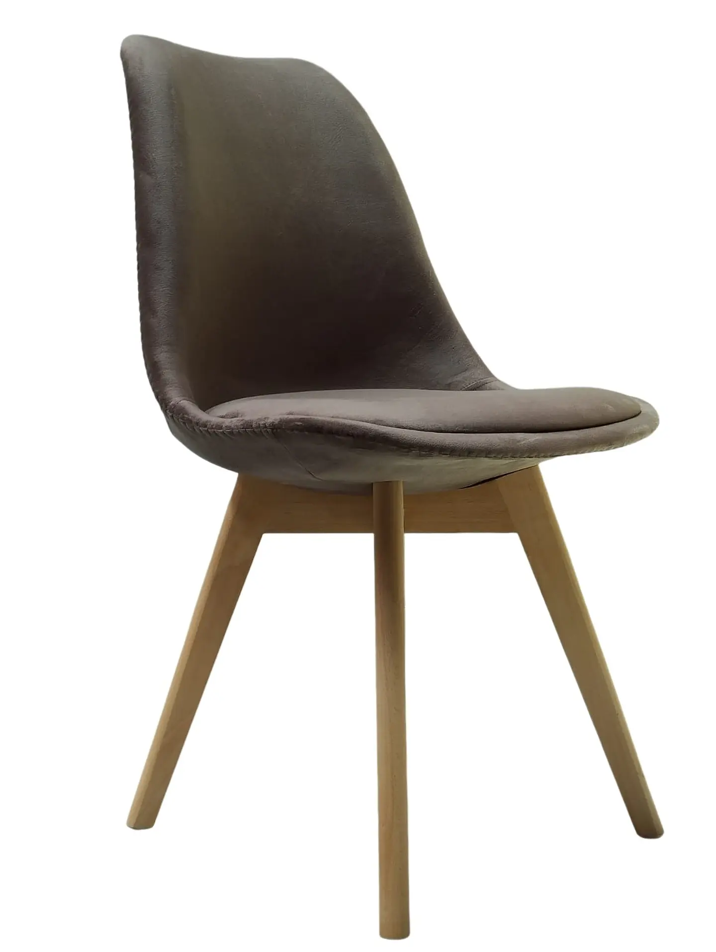 Silla Tulip Felpa Wood 2