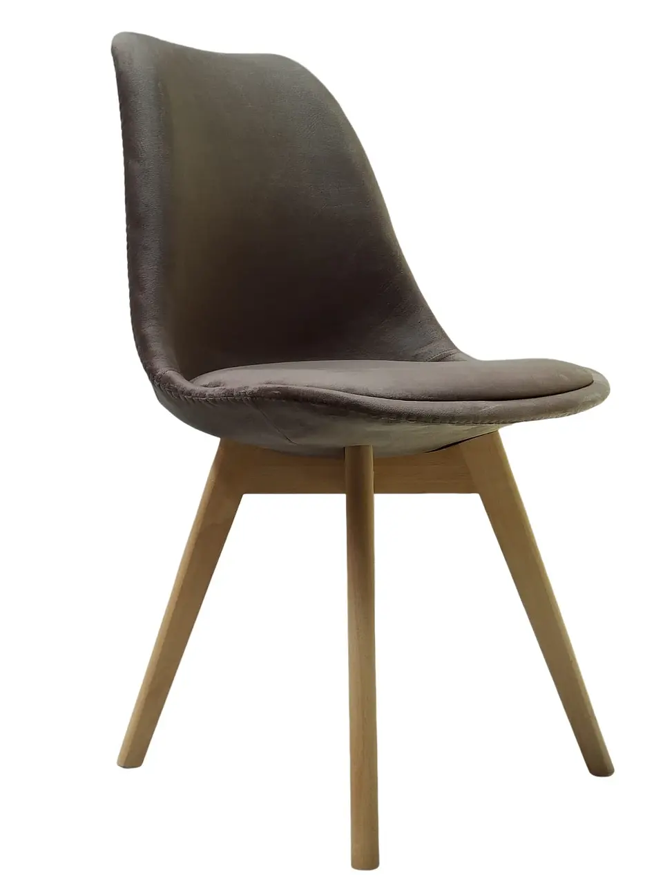 Silla Tulip Felpa Wood 2