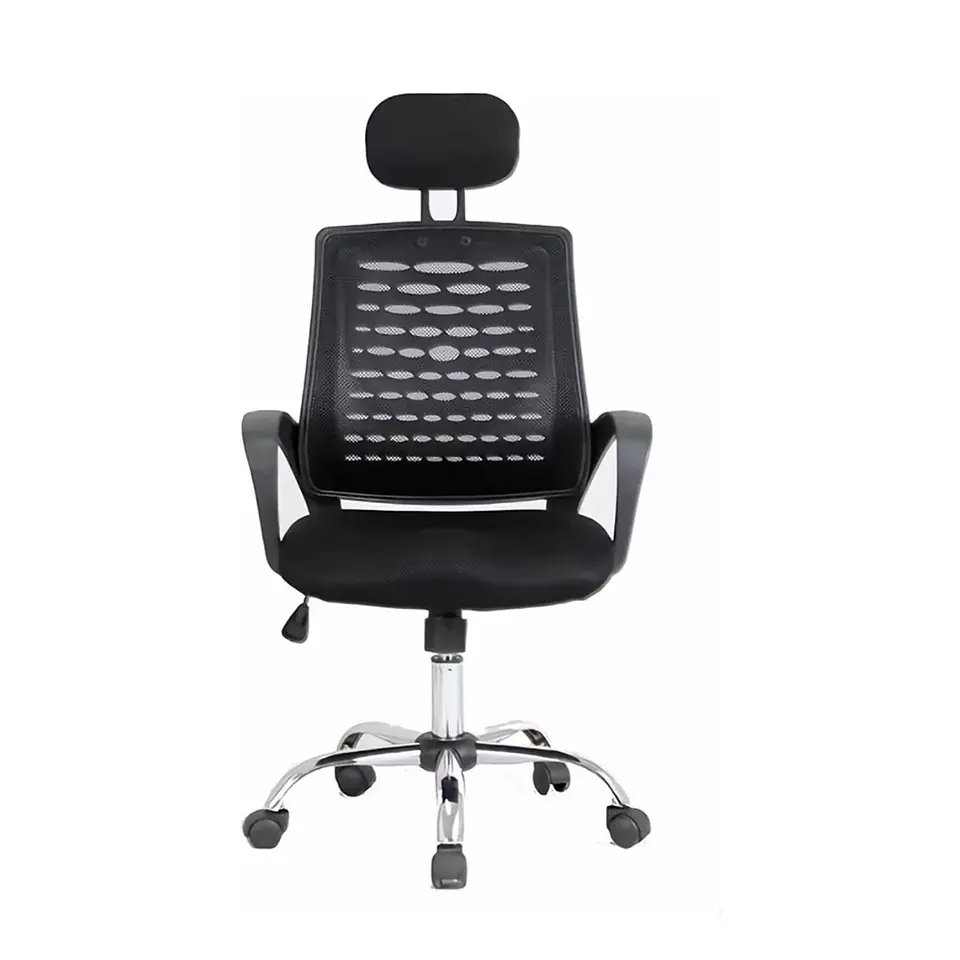 Silla Nylon Escritorio Negro Oficina Home Office Estudio 3