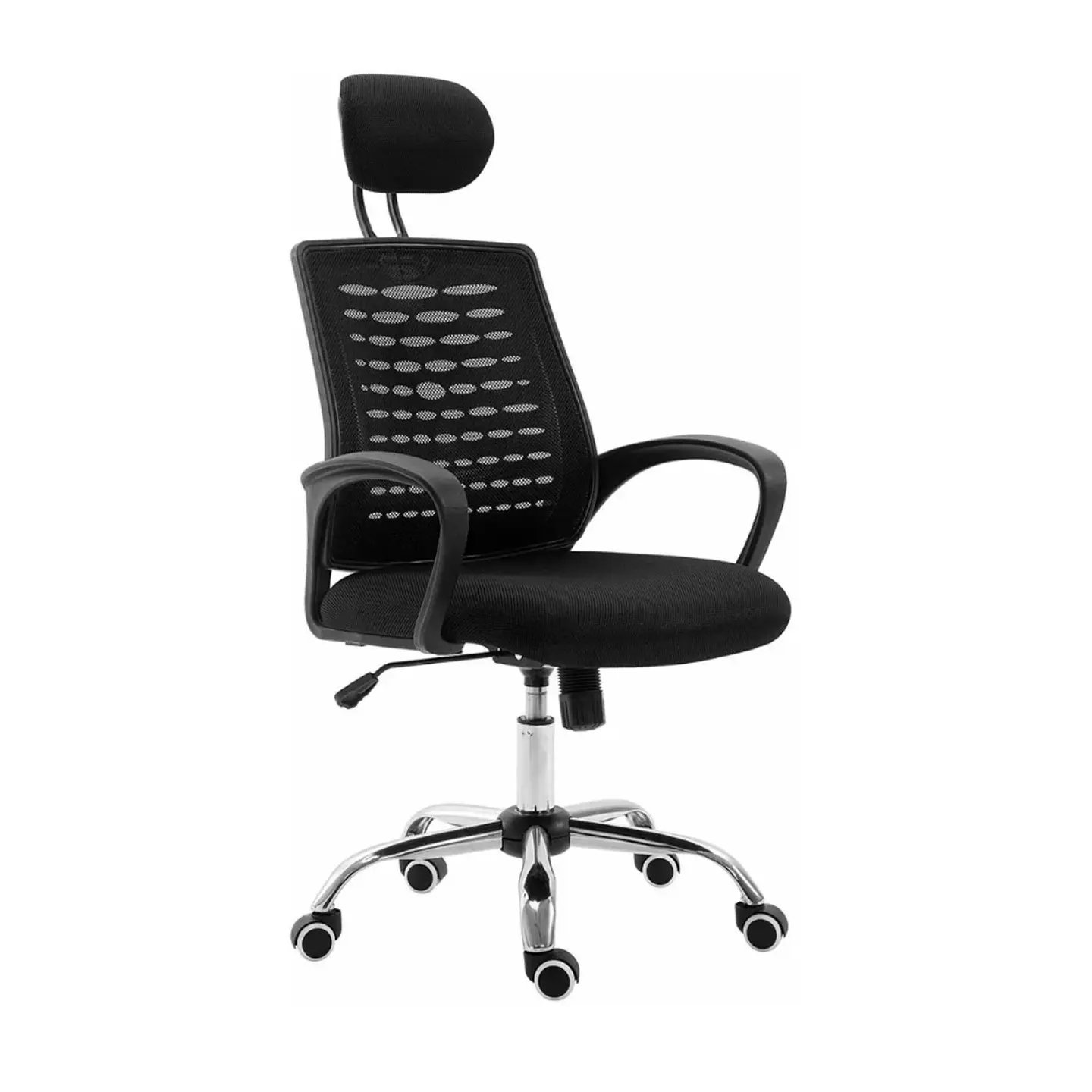 Silla Nylon Escritorio Negro Oficina Home Office Estudio 1