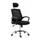 Silla Nylon Escritorio Negro Oficina Home Office Estudio - Miniatura 1