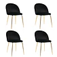 Pack x4 Silla Velvet Gold - Miniatura 2