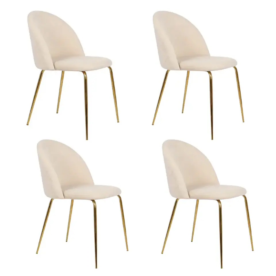 Pack x4 Silla Velvet Gold 1