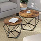 Mesa Centro Duo Araña MDF Metal - Miniatura 1