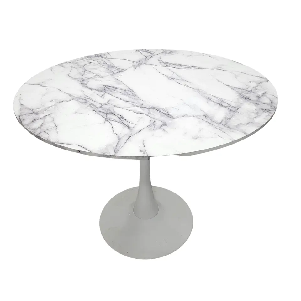 Mesa Redonda Tulip MDF y Base Meta firme- comedor 3